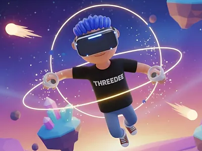 Virtual reality 3D illustrations 3d 3d illustrations ar blender branding character cute design flying game graphic design illustration illustrations kawaii low poly marketing resources vr