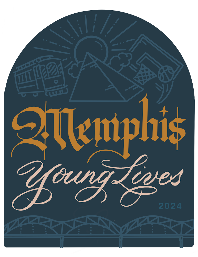 Memphis Young Lives branding calligraphy icons illustration lettering procreate t shirt design typography