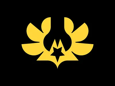 bat star logo animal logo bat bat logo bat star logo branding design graphic design illustration logo star star logo vector