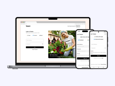 Taskpin Onboarding v3 – Personalization & SaaS Integration mobile onboarding product responsive ui ux