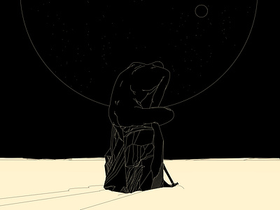 Thinker abstract branding composition conceptual illustration design dual meaning editorial editorial illustration figure figure illustration illustration laconic lines metaphor minimal philosophy poster print thinker