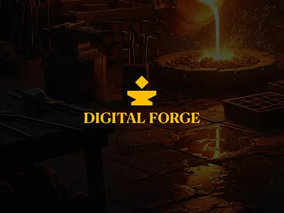 DF brand brand design brand identity branding design digital forge graphic design logo logo design