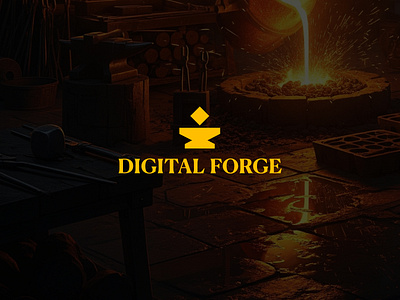DF brand brand design brand identity branding design digital forge graphic design logo logo design