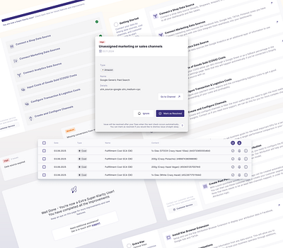 Onboarding Action Centre components customer success ecom guided tour low touch marketing notifications onboarding onboarding customers saas app sales tables ticket board tracking