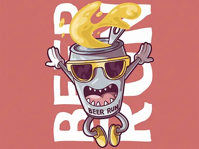 Beer Run promotionalart vector
