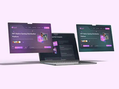 NFT-Native Gaming Platform – Website UI/UX Design graphic design interaction design web design