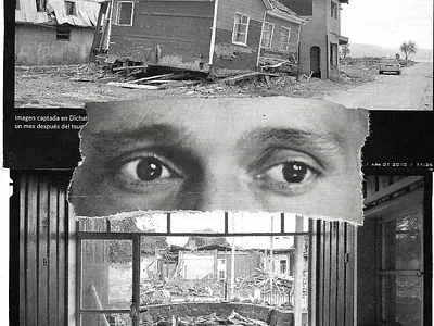 Miradas arte collage diseño graphic design miradas revistas