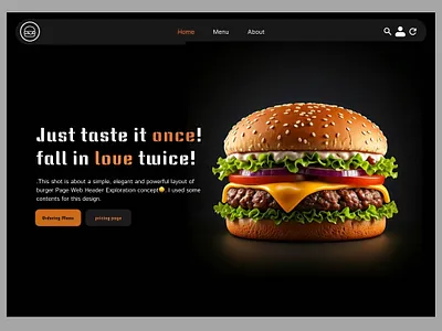 Restaurant webpage design graphic design resturant ui ux web webdesigne webpage website