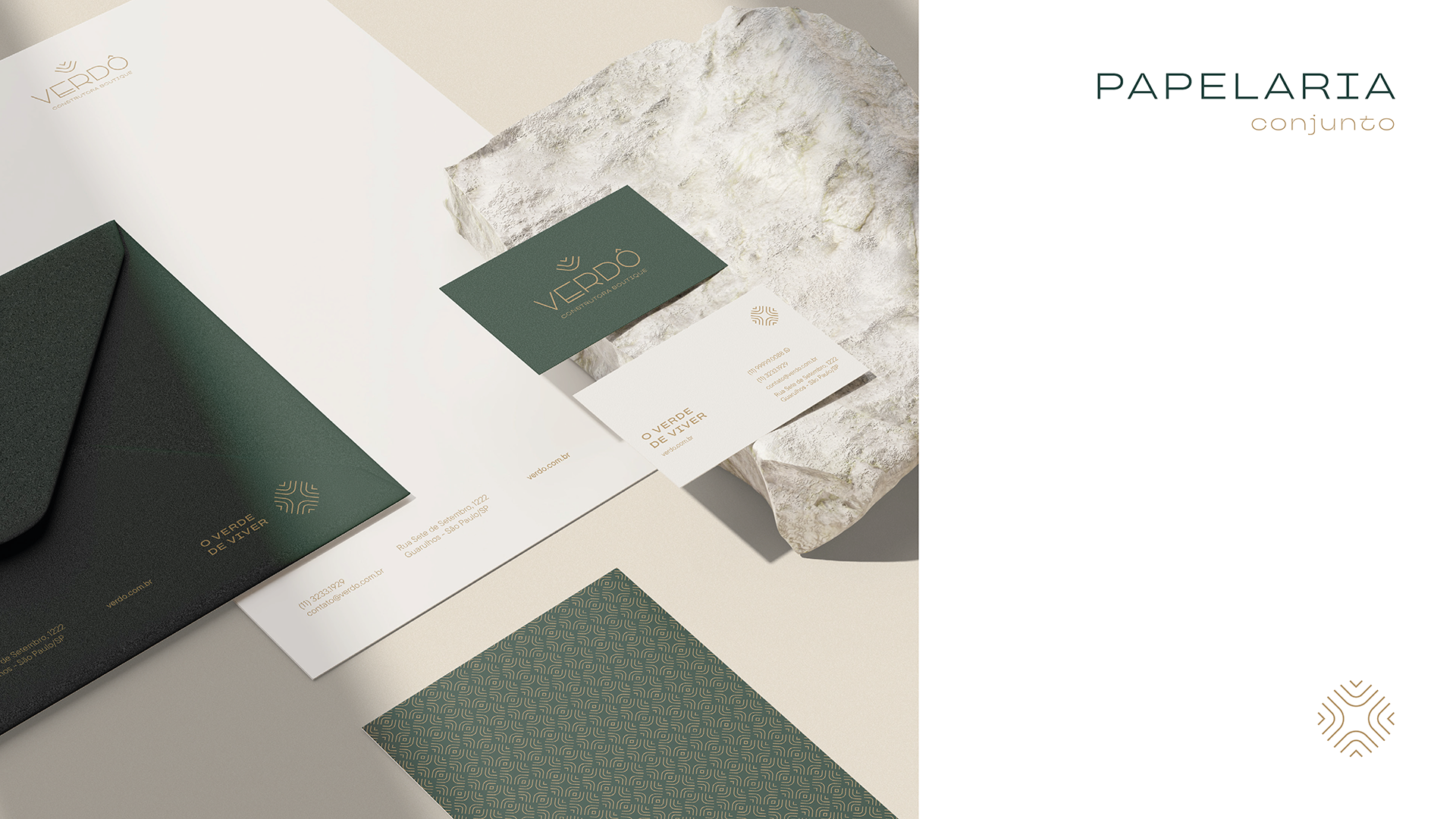 Verdo Branding branding ecology gold green high impact leaves luxury nature real estate social media
