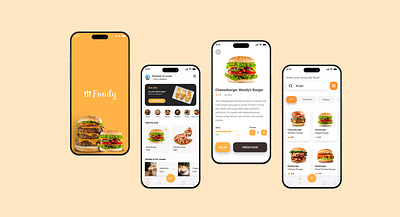 Foody – Food Delivery App UI app design deliveryapp foodapp fooddelivery ui