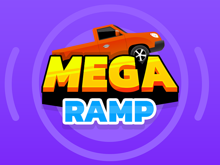 MEGA RAMP_GAME TITLE by Kishor on Dribbble