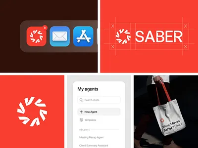 Saber - Branding & Logo animation brand design brand identity branding clean design graphic design logo logo design minimalist logo modern modern logo motion graphics technology ui uidesign uiux ux uxdesign uxerflow