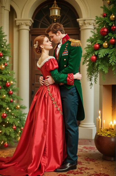Merry Yuleide Darling cover art work historical romance yuleide
