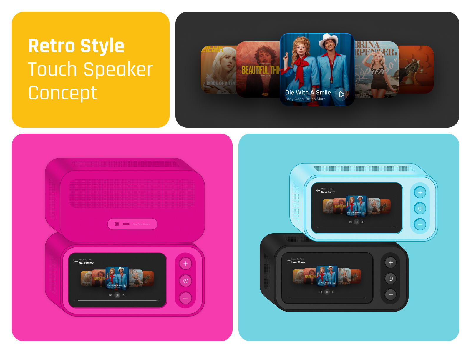 Retro Style Touch Speaker Concept