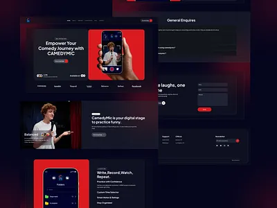Landing page apurba dark landing landingpage minimal modern ui uiux ux web website