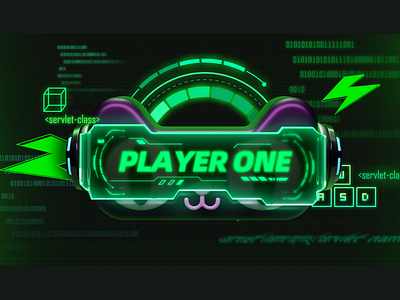 TMALL Player One branding design graphic design kv logo
