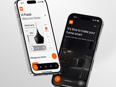 MiHome - Smart Home Mobile App Redesign ai app automation clean design electronics home homepage iot minimal mobile modern onboarding saas security smarthome technology ui ux xiaomi