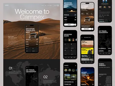 Campex Case Study: Active Rest Mobile App / UI Design 3d animation branding design figma graphic design interface logo motion graphics ui web design website website design
