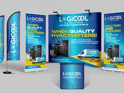 Trade Show Booth for Logicool Air Solutions trade show banner trade show booth