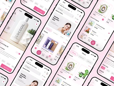 Skincare Mobile App UI beauty products beautytech camera cosmetic ecommerce face scan marketplace app payment success product detail page products routine skin skincare skincare app skincare logo skincare mobile ui skincareapp uidesign uiuxdesign uxdesign