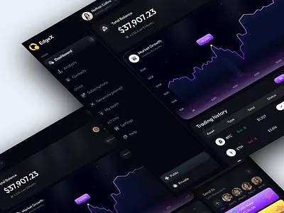 Crypto Dashboard UI crypto crypto exchange cryptocurrency dashboard dashboard ui trade trading