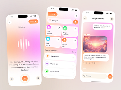 AI Chat Assistant | Mobile App ai ai assistant ai chat ai design app app design artificial intelligence assistant bot chat assistant chat bot chat gpt chatbot ui gpt mobile app ui ui design ux