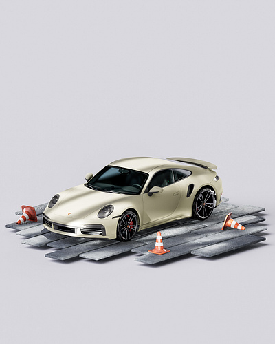 911 passion 911 animation branding cars cinema4d design illustration isometric porsche render