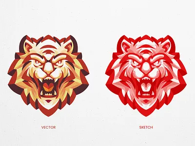 Tiger Head Logo Designs designs geometric illustration jaguar lion logo tiger