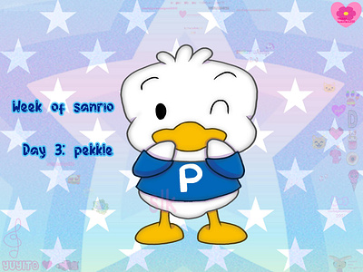 Week of sanrio Day 3: pekkle art post art tag digital art drawing fan art illustration