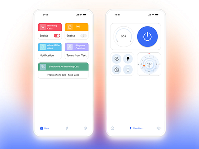 Flashlight App app design clean ui emergency app figma flashlight flashlight app graphic design light mode minimal mobile app mobile app design premium setting setting ui sos app torch ui ui design uiux utilityapp