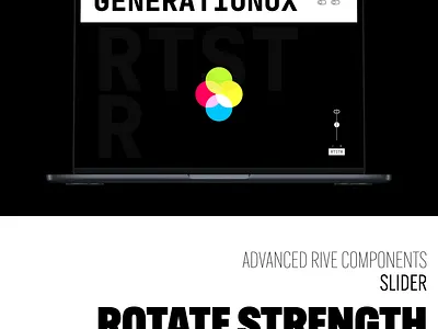 GenerationUX Slider × Rive Constraints: Rotate Strength components defi gumroad product design rive rive app ui