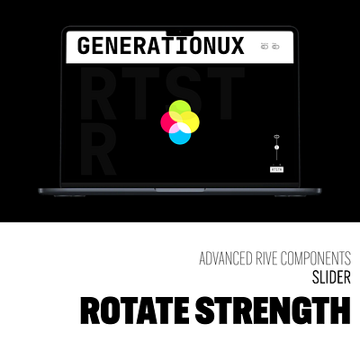 GenerationUX Slider × Rive Constraints: Rotate Strength components defi gumroad product design rive rive app ui