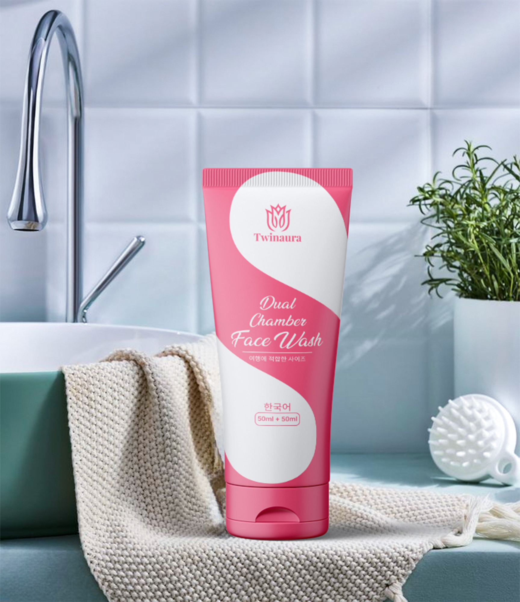 Dual Chamber Face Wash Packaging Design 3d design 3d mockup cosmetic cosmetic product label design crime packaging design custom cosmetic packaging face face wash packaging face wash packaging design face wash packaging machine facewash tube label design graphic design label design for cosmetics liquid soap label design man facewash product packaging design skincare label design tube label design