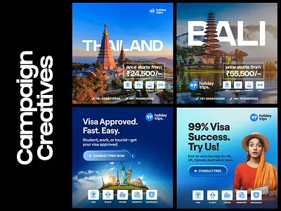 Marketing Campaigns ads branding campaign design graphic design holidays illustration marketing campaigns tours travel trips typography vacation