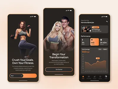 Fitness App Design app app design app ui ux figma figma design fitness fitness app fitness app design health and wellness mobile design mobile design ui ui design uiux user experience user interface