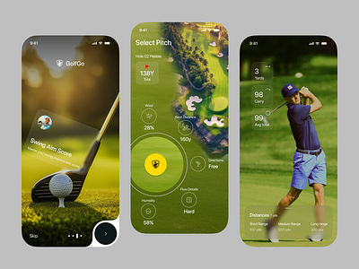 Golf Mobile App – Smarter Tracking, Better Swings app app design country club golf golf app golf range golf round golf score app golf tech handicap ios leaderboard mobile mobile app mobile golf score sports app tennis app