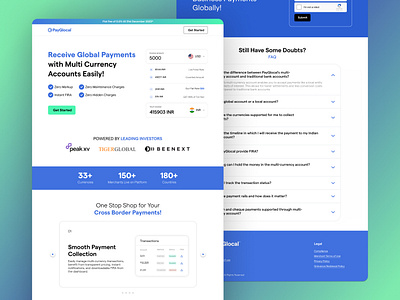 PayGlocal Landing Page Design by GrowthSpree graphic design landing page landing page design landingpagedesign web design website design