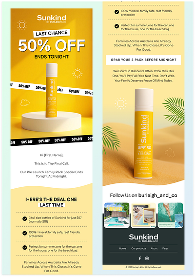 Klaviyo Email Design for Skincare Brand email design email template figma figma email design klaviyo klaviyo design klaviyo email design