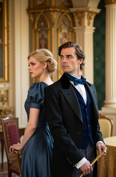 She Said He said cover art work graphic design historical romance regency