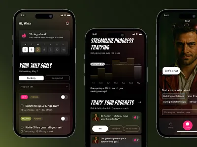 Movie-Inspired To-Do App ai dark dark ui goaltracker minimalui mobileappdesign mobileux movieinspired todoapp ui uiuxdesign