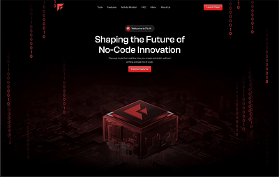 No-Code AI Platform ai ai landing page ai website crypto landing landing page no code ai nocode productdesign web3 website