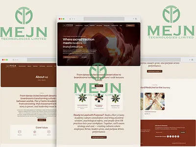 FYCA Sacred Movement Website UI & UX Design 3d animation branding graphic design logo motion graphics ui