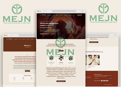 FYCA Sacred Movement Website UI & UX Design 3d animation branding graphic design logo motion graphics ui