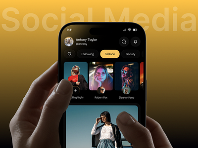 Social Network Mobile App app app design crm design graphic design ios login mobile app mobile app design mobile ui netword network app profile saas social app social media ui user page