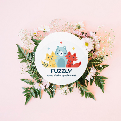 Logo design for handmade knitted children's toys brand graphic design