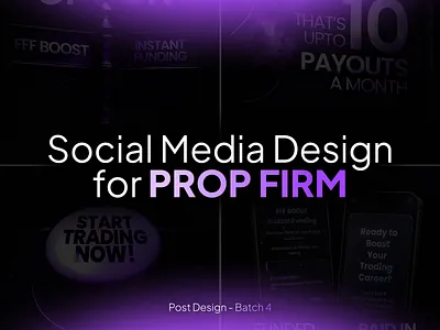 Social Media Posts for Prop Firm - Proprietary Trading Firm banner branding firm graphic design graphic designer instagram post post post design poster prop prop firm prop firm design prop firm post prop firm poster proprietary firm proprietary trading firm social media post