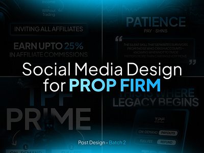 Social Media Posts for Prop Firm - Proprietary Trading Firm banner branding design firm graphic design graphic designer instagram post post post design poster prop prop firm prop firm design prop firm post prop firm poster proprietary firm proprietary trading firm social media post