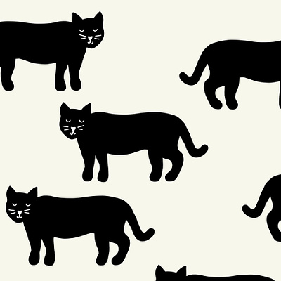 Panther Off White Pattern