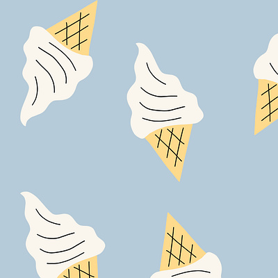 Gelato Light Blue Pattern