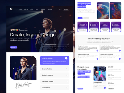 NA - Personal Website for UI UX Designer clean company profile consultant consultant website elegant graphic design landing page minimalist modern personal personal website portfolio portfolio website professional seo